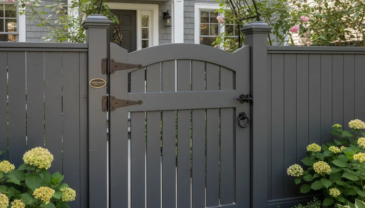 Custom gate and fence installation by Chop Chop Landscaping in Cambridge, MA for secure, stylish entryway
