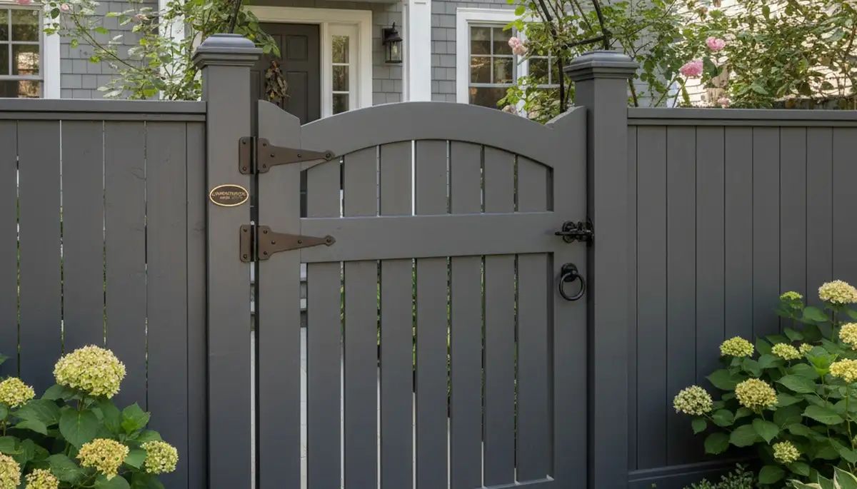 Custom gate and fence installation by Chop Chop Landscaping in Cambridge, MA for secure, stylish entryway