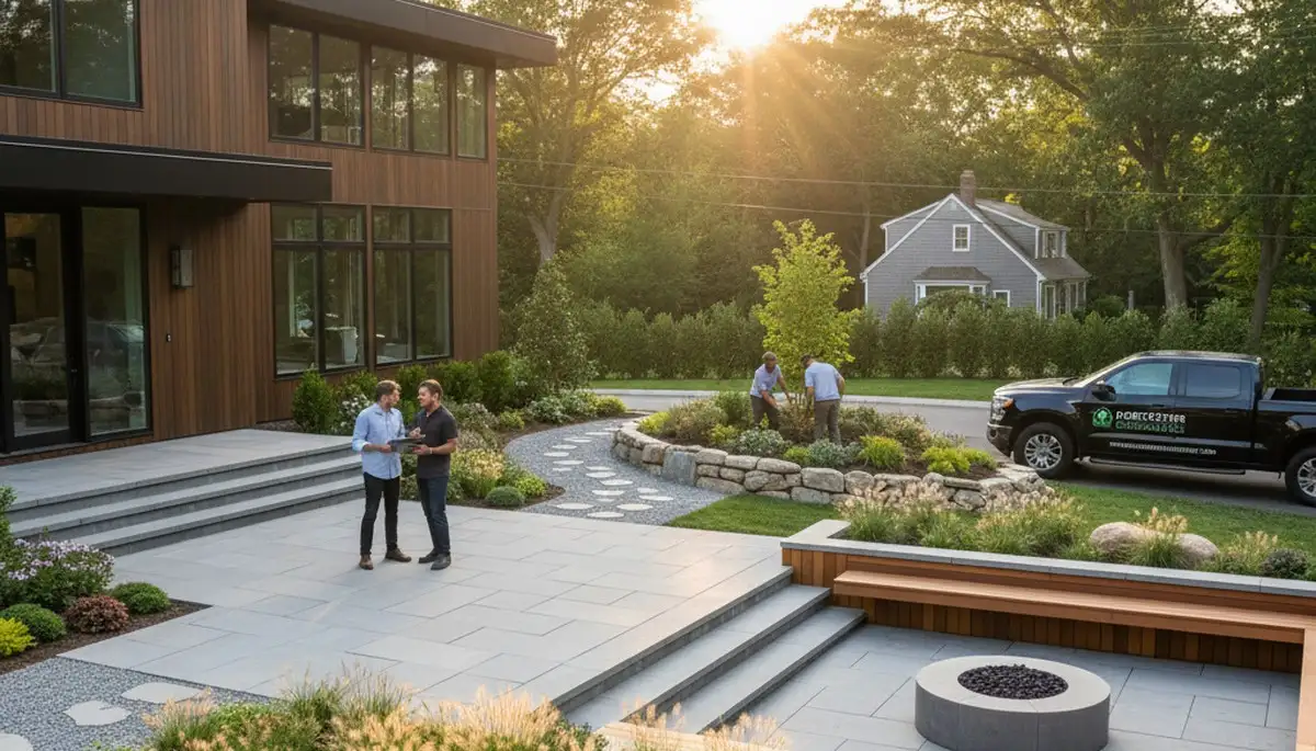 Landscaping design for Cambridge, MA property by Landscape Design Cambridge