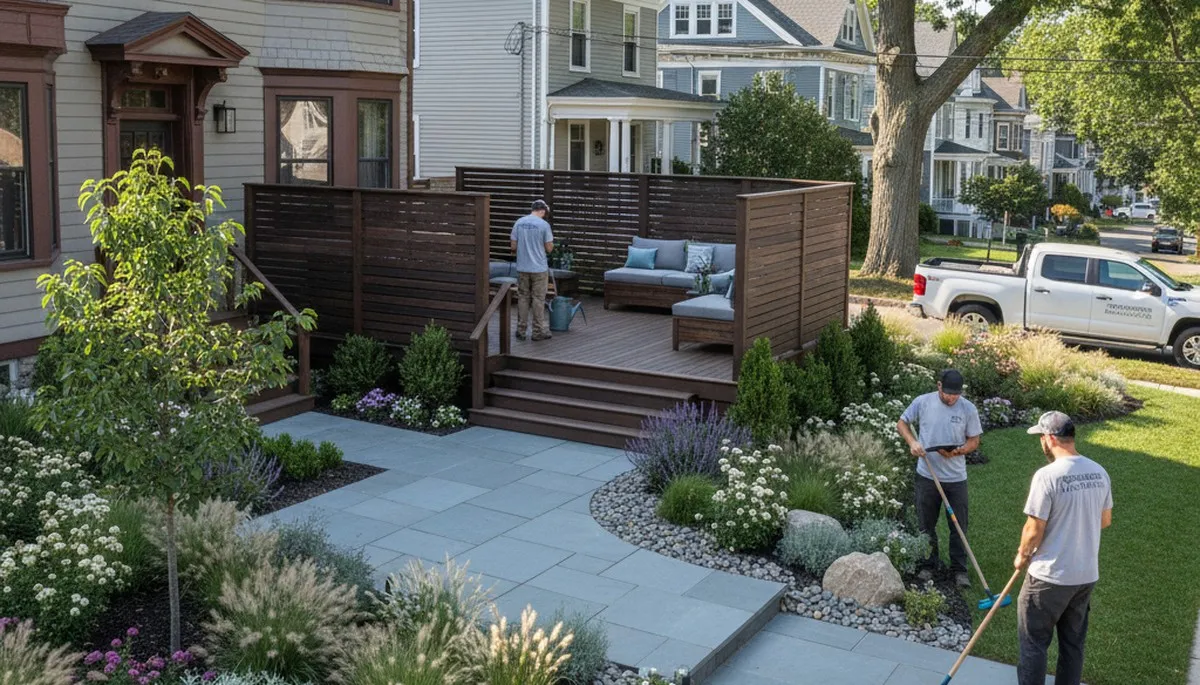 Landscape design service in Cambridge, MA for residential outdoor spaces