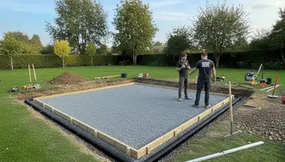Professional shed base preparation and foundation work in Cambridge, MA by Chop Chop Landscaping
